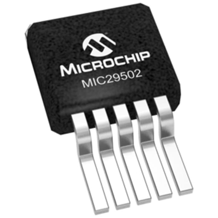 Microchip MIC29502WU, 1 Low Dropout Voltage, Voltage Regulator 5A, 1.25 → 26 V 5-Pin, D2PAK (TO-263)