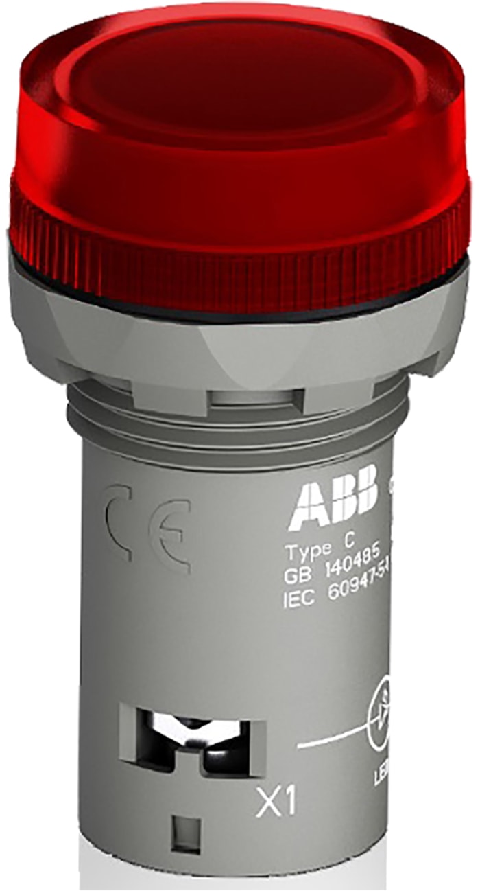 1SFA619403R5021 CL2502R ABB ABB, Panel Mount Red LED Pilot Light