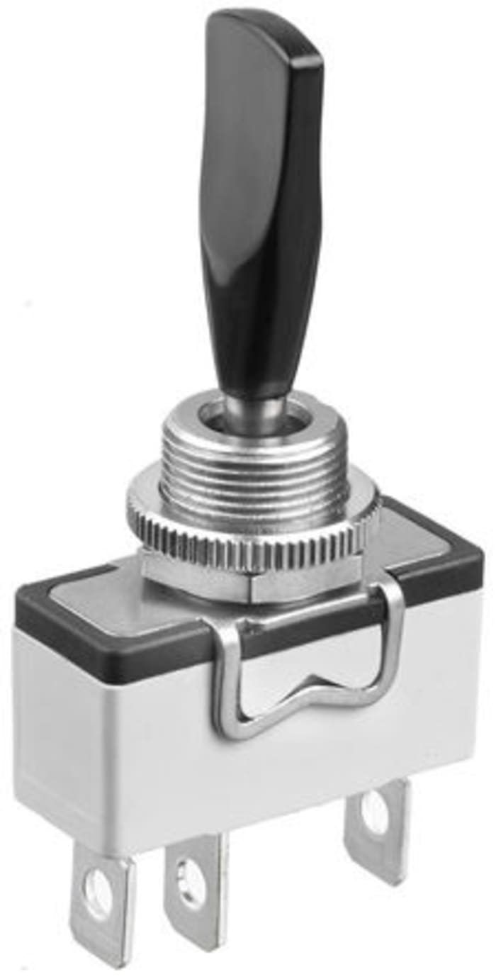 637H/2+U282 APEM APEM SPDT Toggle Switch, (On)Off(On), Panel Mount