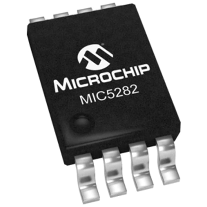 Microchip MIC5282-5.0YMME, 1 Linear Voltage, Voltage Regulator 50mA, 5 V 8-Pin, MSOP