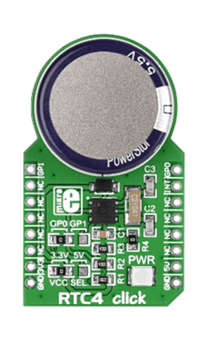 MikroElektronika MIKROE-1891, RTC4 Real Time Clock (RTC) mikroBus Click Board for DS2417
