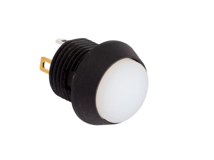 EOZ Illuminated Push Button Switch, Momentary, Panel Mount, 13.5mm Cutout, SPST, Red/Blue LED, 5V, IP67