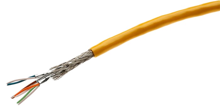 HARTING, 20m Cat6a, Yellow, STPShielded, Unterminated PVC Sheath