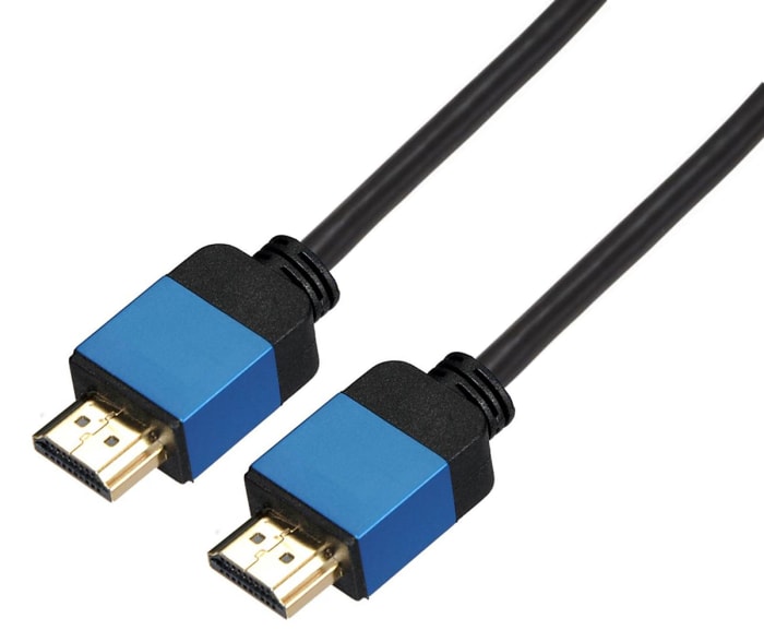 HDMI Cable, Slim Aluminium, Blue