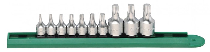 S2 oceľ Torx Sada bitov T10, T15, T20, T25, T27, T30, T40, T45, T47, T50 10 kusov