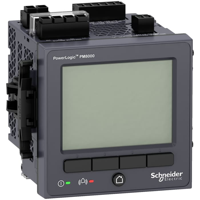 Compteur d'énergie Schneider Electric PM8000, 3 phases, 400 (Phase and Neutral) V ac, 690 (Phase) V ac, 10 A, 69 Hz