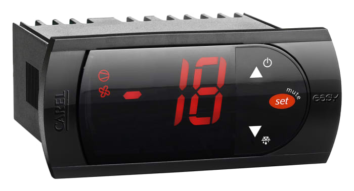 Carel PJ Easy Panel Mount On/Off Temperature Controller, 81 x 36mm 1 Input, 3 Output 3 Relay, 230 V ac Supply Voltage