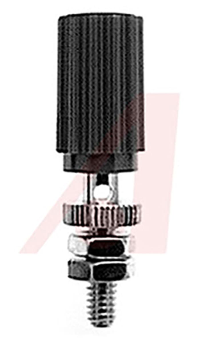 Abbatron 15A, Black Binding Post With Brass Contacts and Nickel Plated