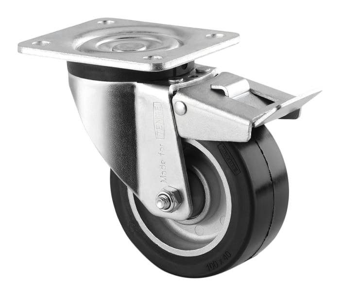 Roulette industrielle Pivotant avec frein Tente, Ø 100mm, 200kg