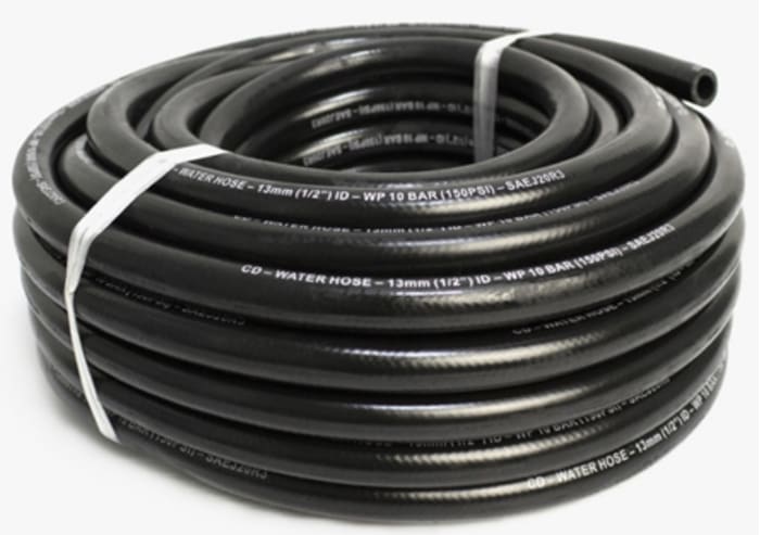 RS PRO  RS PRO Hose Pipe, EPDM, 10mm ID, 17mm OD, Black, 20m