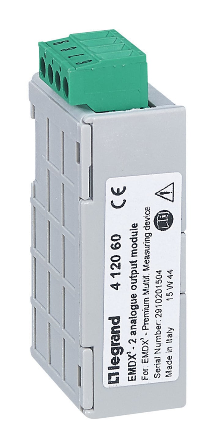 Legrand EMDX3 Series PLC Expansion Module for Use with 412053 Multi Function Measuring Unit, Analogue