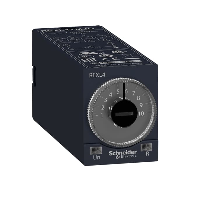 Schneider Electric Harmony Time Series Plug In Timer Relay, 230V ac, 4-Contact, 0.1 s → 100h