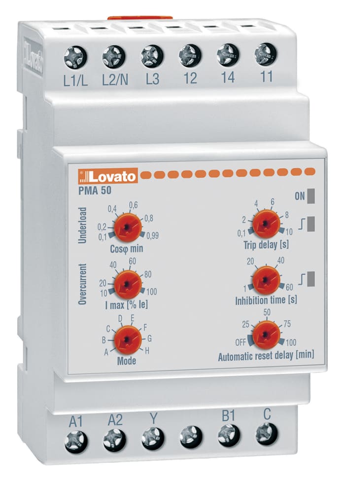 PMA50A240 Lovato | Relé de supervisión Lovato serie PMA50, SPDT, 3
