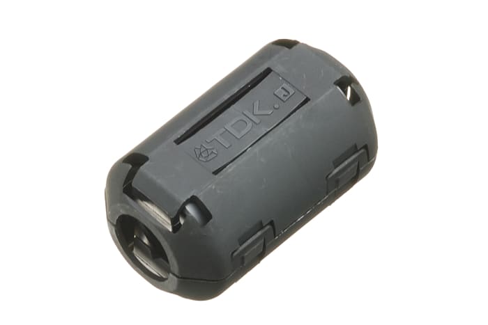 TDK Openable Ferrite Clamp, 21.5 Dia. x 35mm, For Audio Equipment, Copiers, Digital Telephones, Electronic Musical