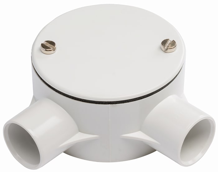 Raccord de gaine RS PRO, taille 25mm, en PVC