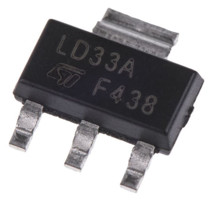 STMicroelectronics STN9360 PNP Transistor, -500 mA, -600 V, 3 + Tab-Pin SOT-223