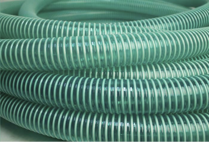 RS PRO PVC, Hose Pipe, 38mm ID, 45.4mm OD, Green, 10m