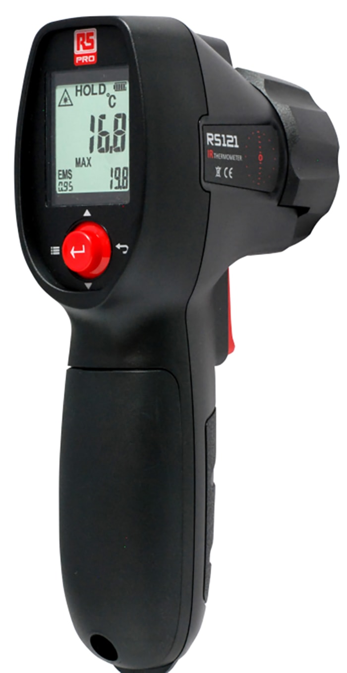 RS PRO RS PRO Infrared Thermometer, Max Temperature +500°C, ±1.5 °C