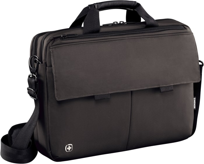 Wenger SwissGear Route 16in Laptop Briefcase, Grey