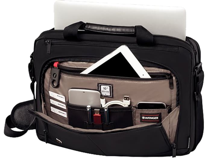 129460 Wenger Wenger Source 16in Laptop Briefcase, Black 9181170