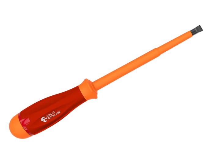 Penta Slotted Insulated Screwdriver, 3 mm Tip, 100 mm Blade, VDE/1000V