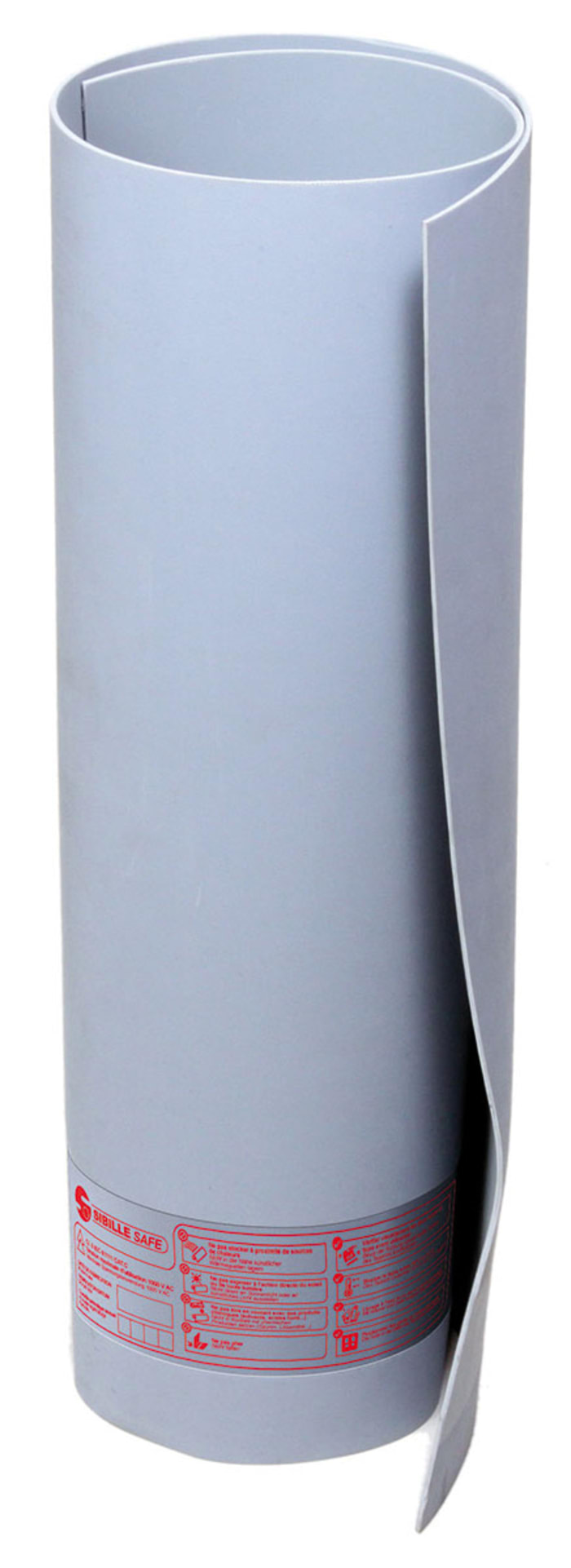 Alfombra aislante Sibille TTCL0 de Elastómero Gris, 1m x 600mm x 1.5mm, según norma CEI61112