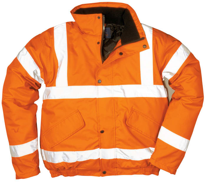 Chaqueta de tráfico de alta visibilidad para hombre RS PRO de color Naranja, talla 3XL, impermeable