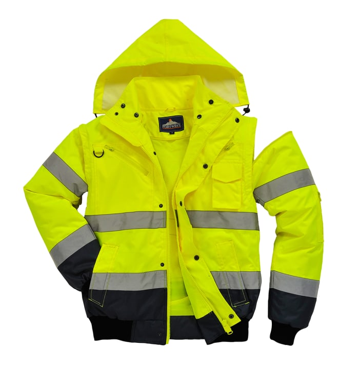 Mens hi vis bomber jacket clearance