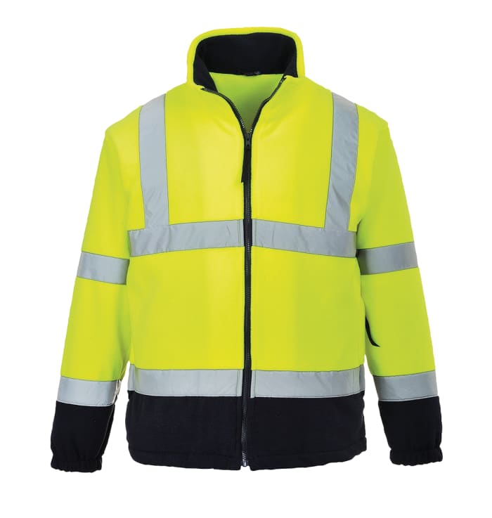 Portwest Navy/Yellow Men Hi Vis Fleece, L