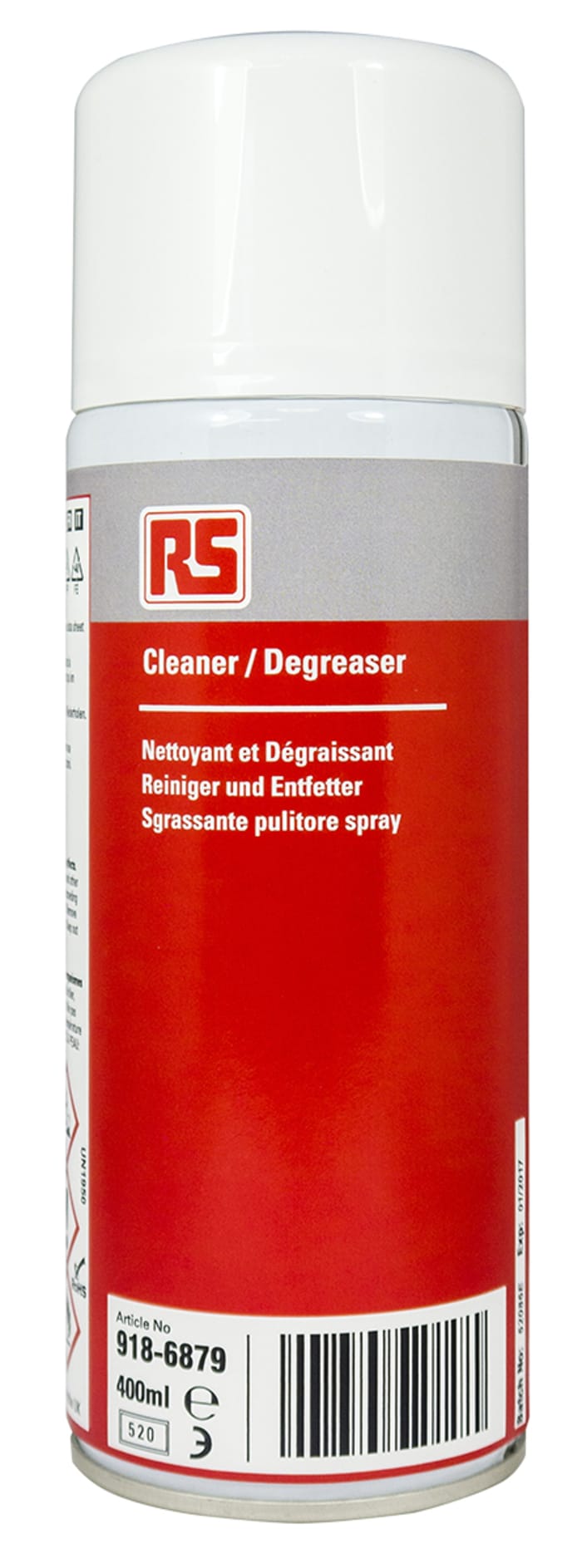 RS PRO 400 ml Aerosol Solvent Based Multi Purpose Cleaning Spray