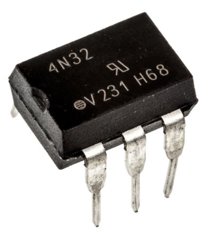 Vishay, 4N32 DC Input Darlington Output Optocoupler, Through Hole, 6-Pin PDIP
