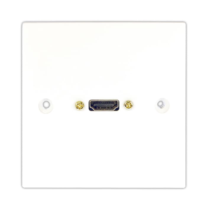 RS PRO Single Gang 1 Way Female HDMI Faceplate