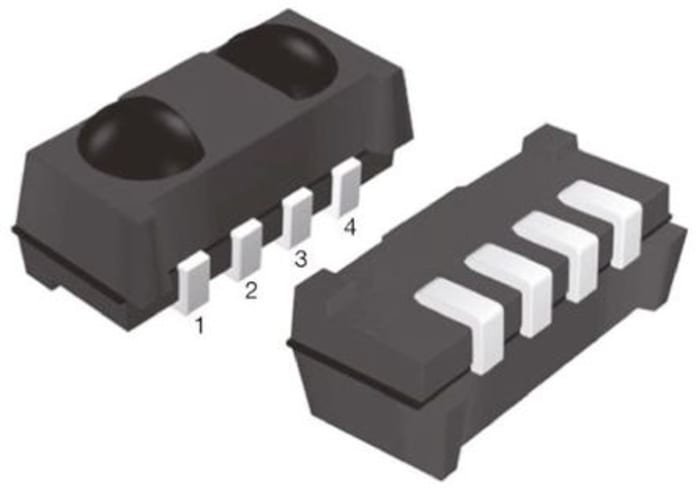 Vishay TSOP75238TT, 38kHz IR Receiver, 950nm ±50 °, 45m Range, 2.5 V - 5.5V, SMT, 6.8 x 3 x 3.2mm