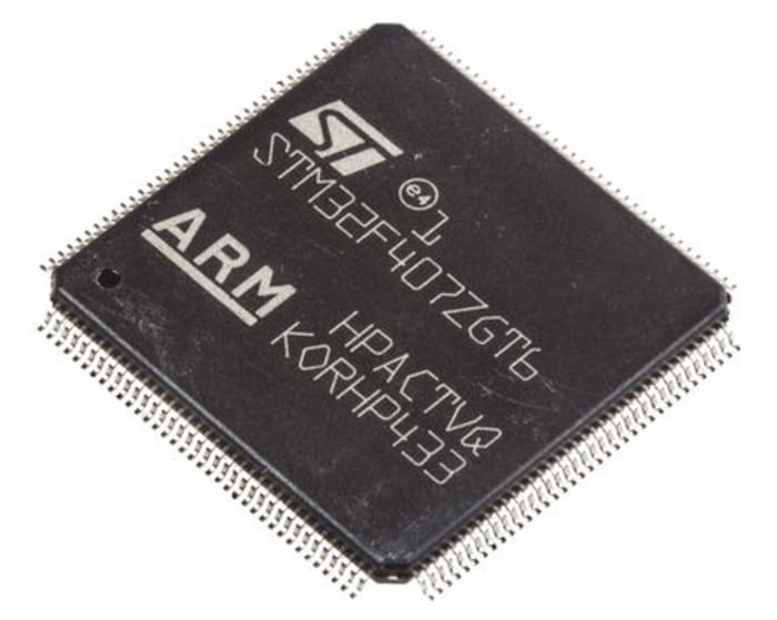 STMicroelectronics, 32bit ARM Cortex M4, STM32F4 Microcontroller, 168MHz, 1.024 MB Flash, 144-Pin LQFP