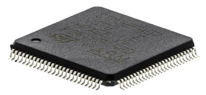 STMicroelectronics, 32bit ARM Cortex M4, STM32F4 Microcontroller, 168MHz, 1.024 MB Flash, 100-Pin LQFP