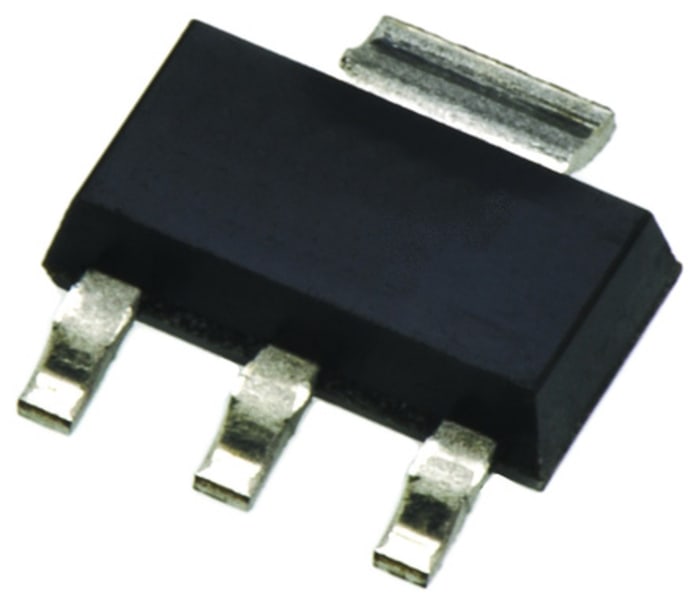 DiodesZetex AZ1117CH-1.8TRG1, LDO Voltage Regulator, 300mA, 1.8 V, ±1% 3+Tab-Pin, SOT-223