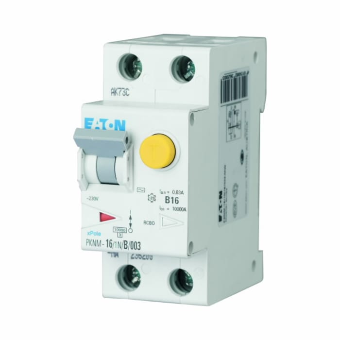 236205 PKNM-16/1N/B/003-A-MW Eaton | Eaton RCD, 16A, 2 Pole, 30mA, Type ...