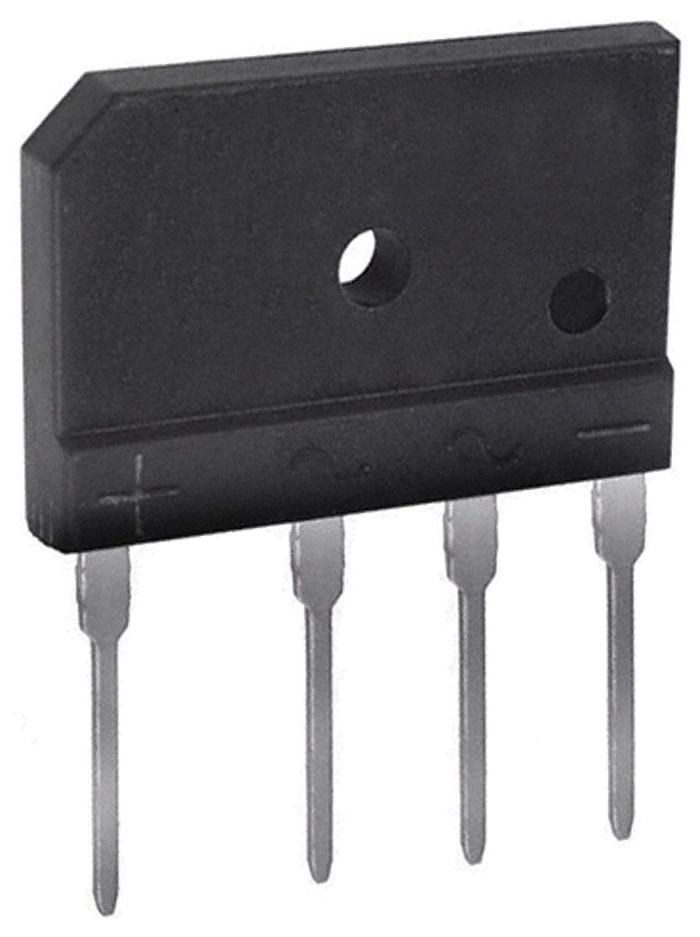 Pont redresseur Monophasé, 6A, 600V, 4 broches, GBJ