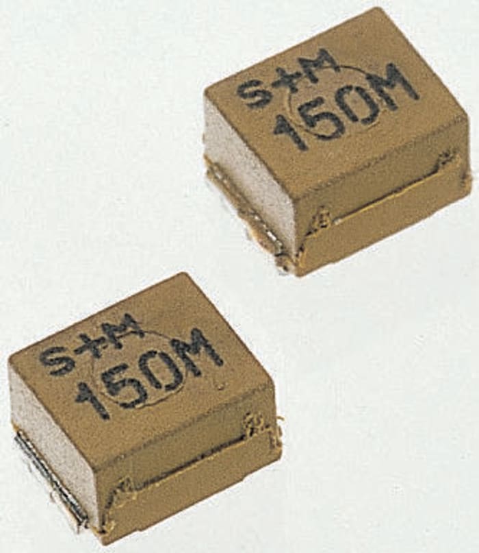 Inductance bobinée CMS 1 μH, 1.27A max , 1210 (3225M), dimensions 3.2 x 2.5 x 2.2mm, série SIMID