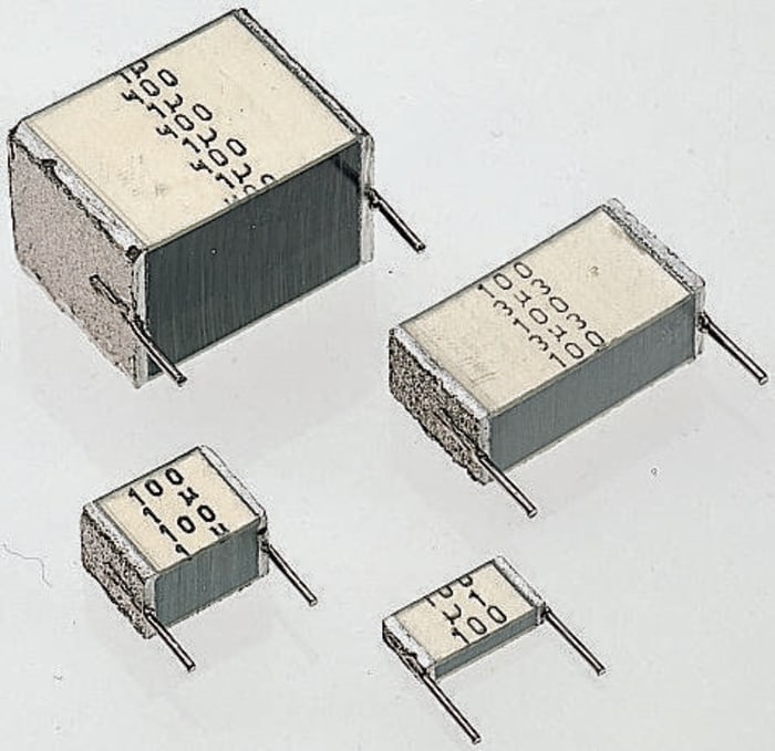 EPCOS B32562 Polyester Film Capacitor, 200 V ac, 400 V dc, ±10%, 220nF, Through Hole