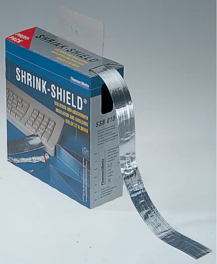 Thomas & Betts Heat Shrink Tubing, Silver 17mm Sleeve Dia. x 6m Length 2:1 Ratio