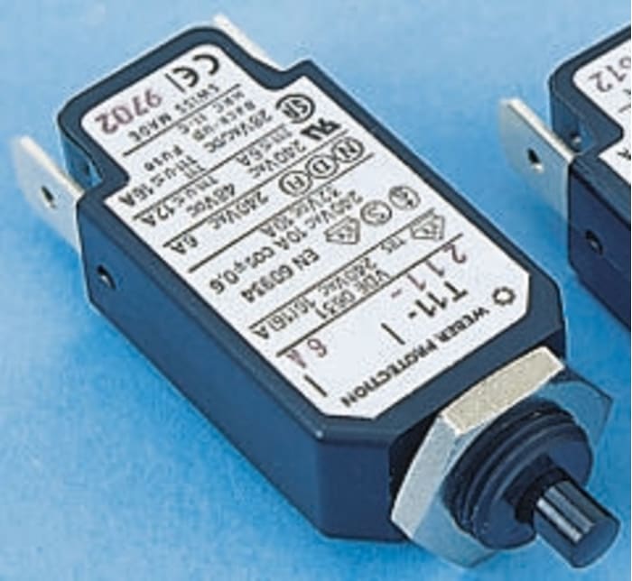 Schurter Thermal Circuit Breaker - T11 Single Pole 240V ac Voltage Rating, 4A Current Rating