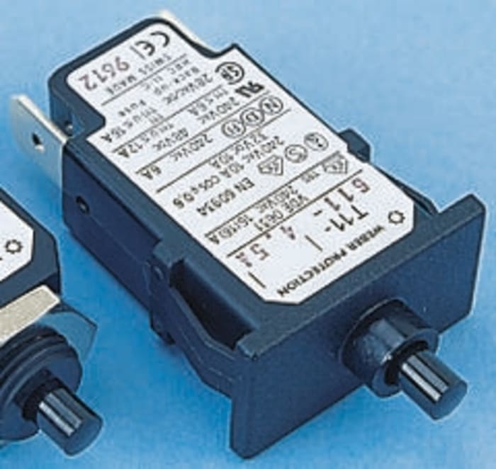 Schurter Thermal Circuit Breaker - T11  Single Pole 240V ac Voltage Rating, 4A Current Rating