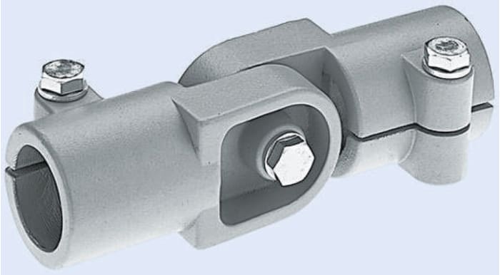 Raccord articulé Rose+Krieger, profilé 50 mm, Ø 50.2mm, filetage M10 en Aluminium moulé