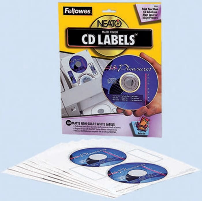 99962 Fellowes | Fellowes neato matt CD label,40 labels | 385 ...