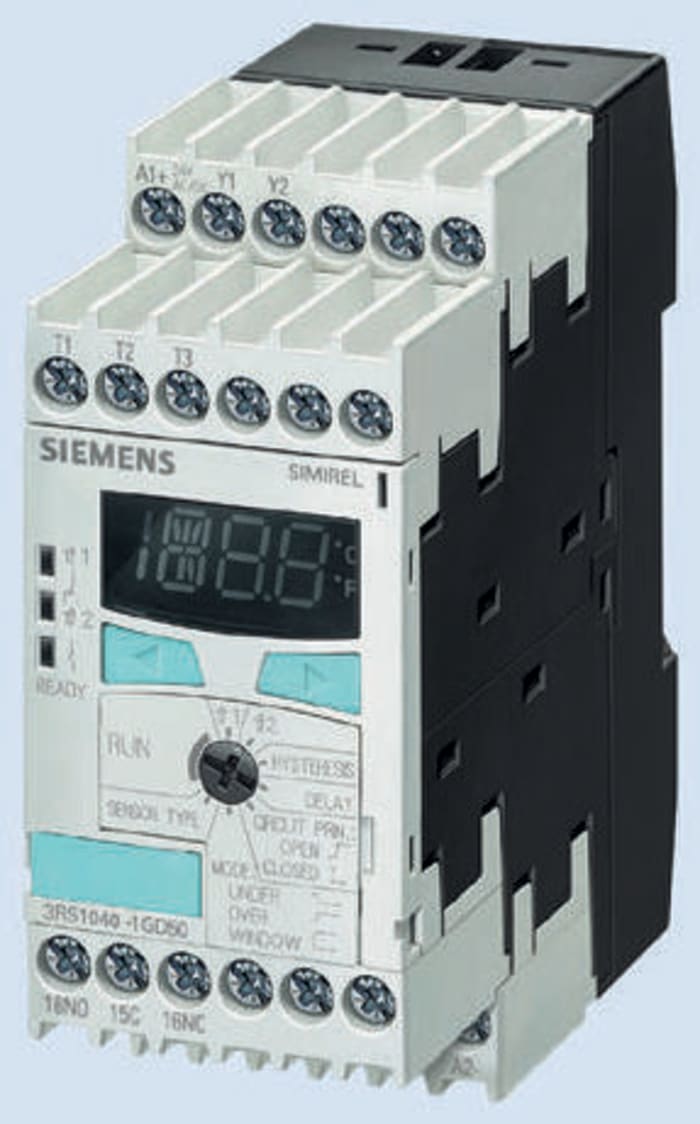 Siemens Temperature Monitoring Relay, DPDT