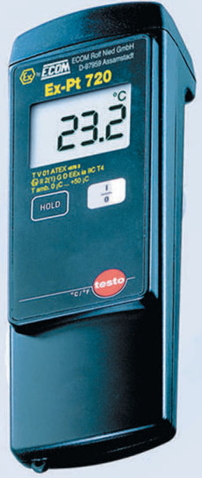 Testo Ex-Pt 720 Handheld Digital Thermometer, 1 Input(s), +400°C Max, ±0.2 °C Accuracy