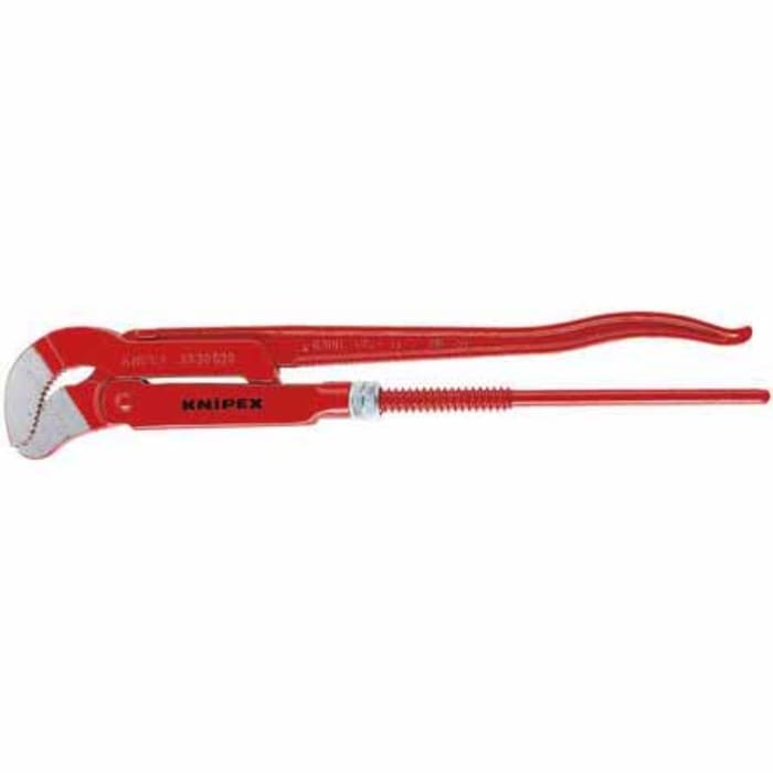 Knipex Pipe Wrench, 420 mm Overall Length, 60mm Max Jaw Capacity