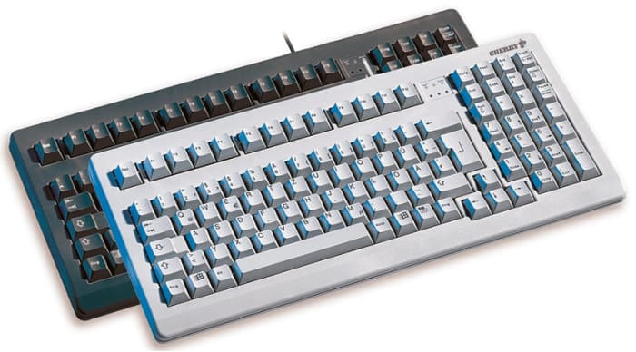 Cherry Wired USB Compact Keyboard, QWERTZ, Grey