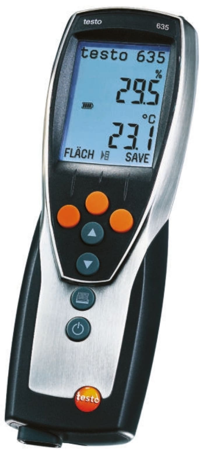 Testo 635-2 Hygrometer, +1370°C Max, 100%RH Max